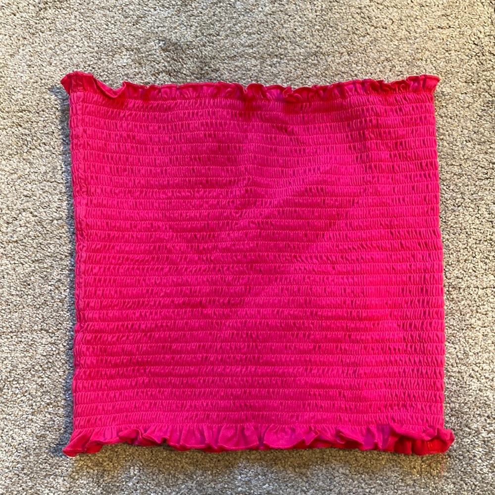 H&M Hot Pink Smocked Tube Top 💗 - Picture 2 of 5